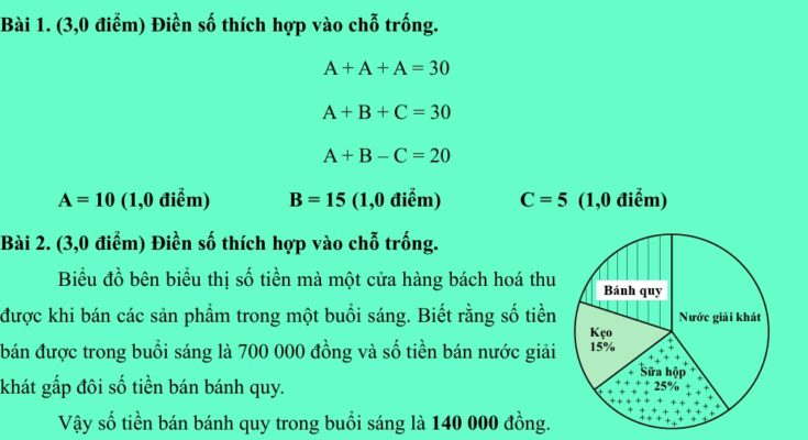 Đáp án Đề thi vào lớp 6 môn Toán 2024-2025 Trường điểm TP. Thủ Đức thành phố Hồ Chí Minh