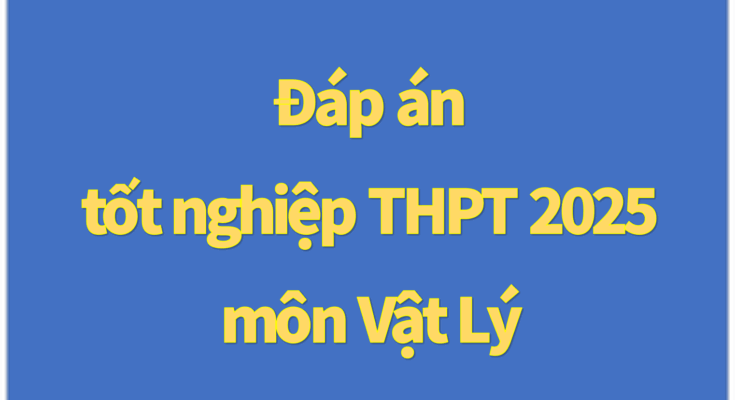 đề thi tốt nghiệp thpt môn vật lý